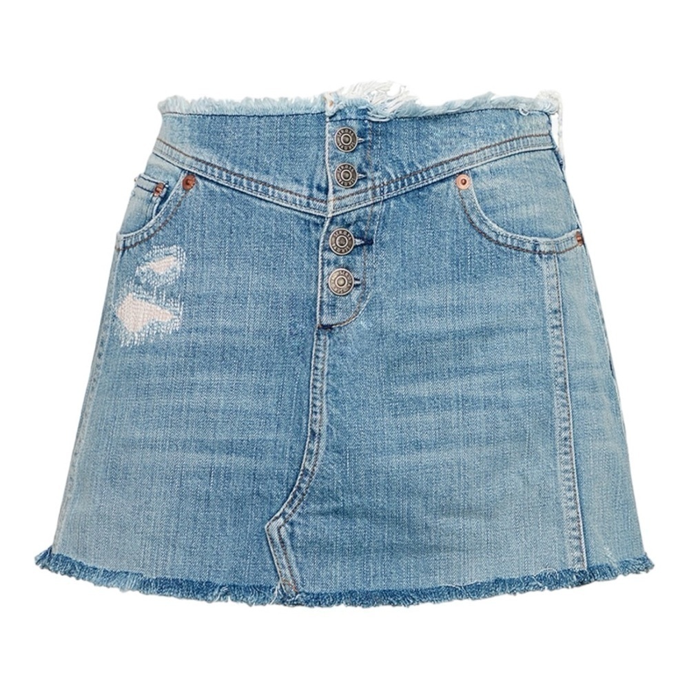 SER.OY.A Keenan Denim Mini Skirt in Olympia NWT